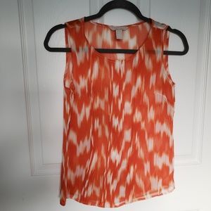 Banana Republic Sheer Sleeveless Blouse